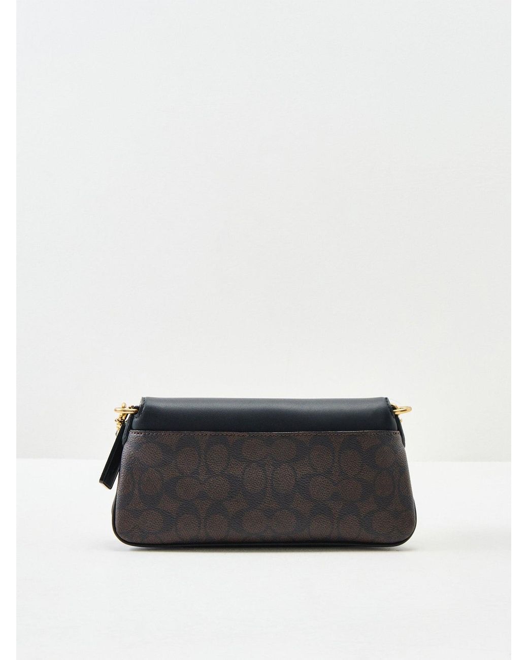 COACH Black Signature Jet Shoulder Bag