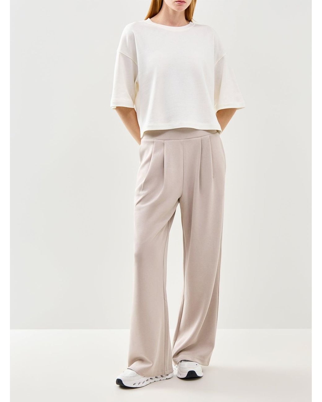 Sweaty Betty White After Class Short Sleeve Sweatshirt