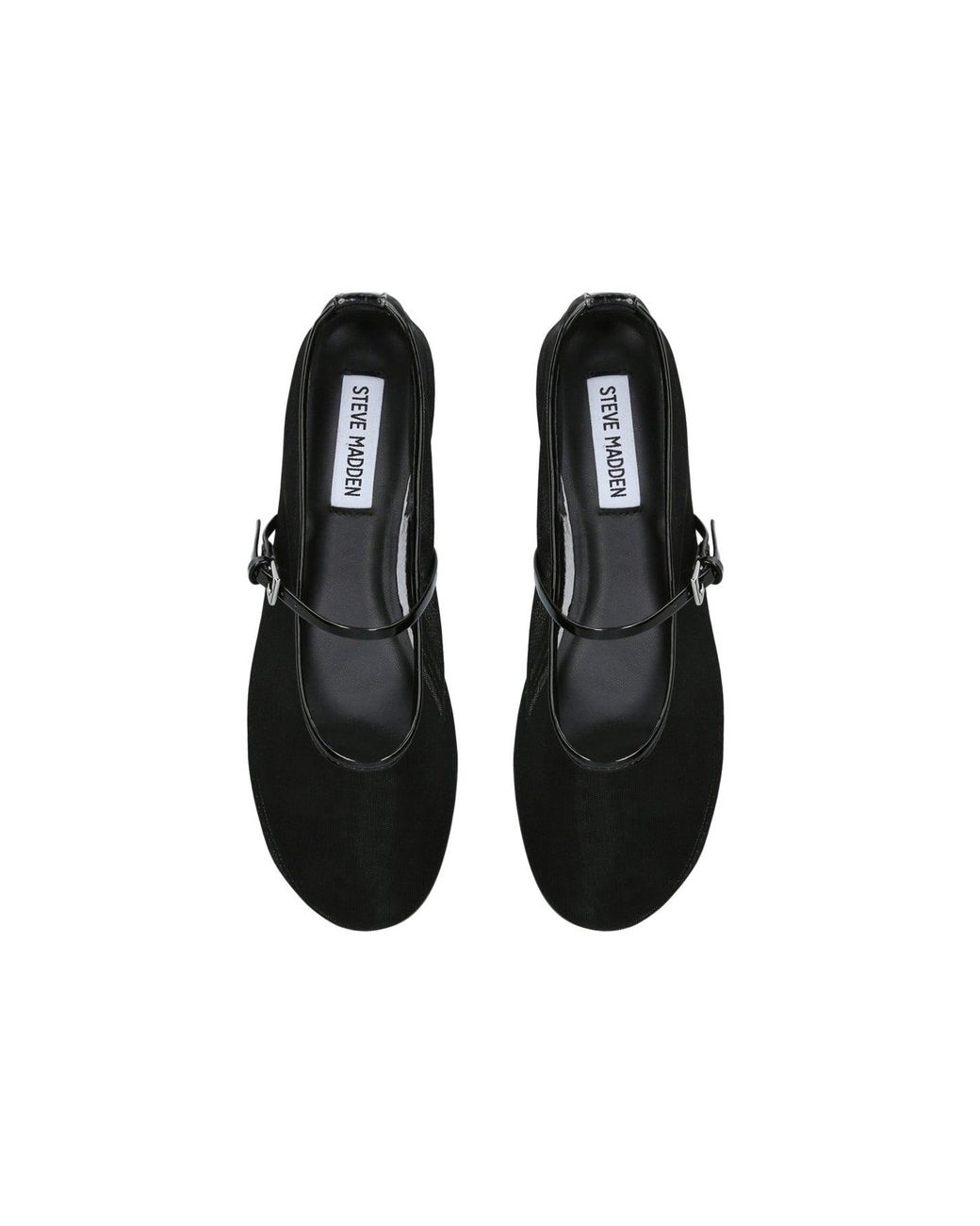 Steve Madden White Mash Ballet Flats