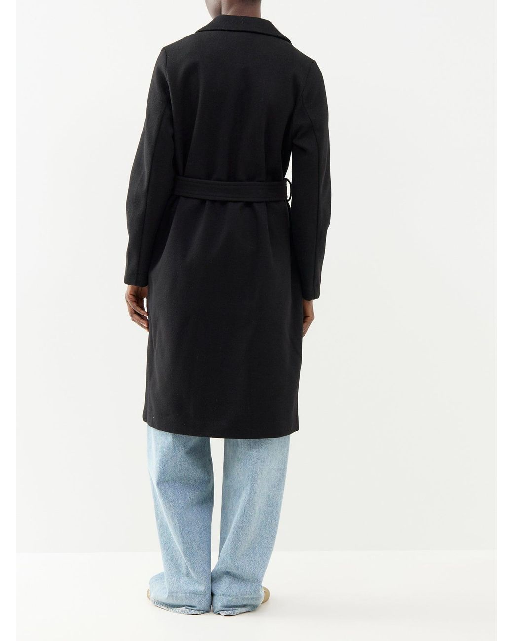 Vero Moda Black Fortune Aya Long Coat