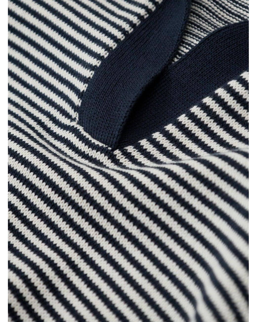 Weekend by Maxmara Blue Albero Pinstripe Polo Shirt