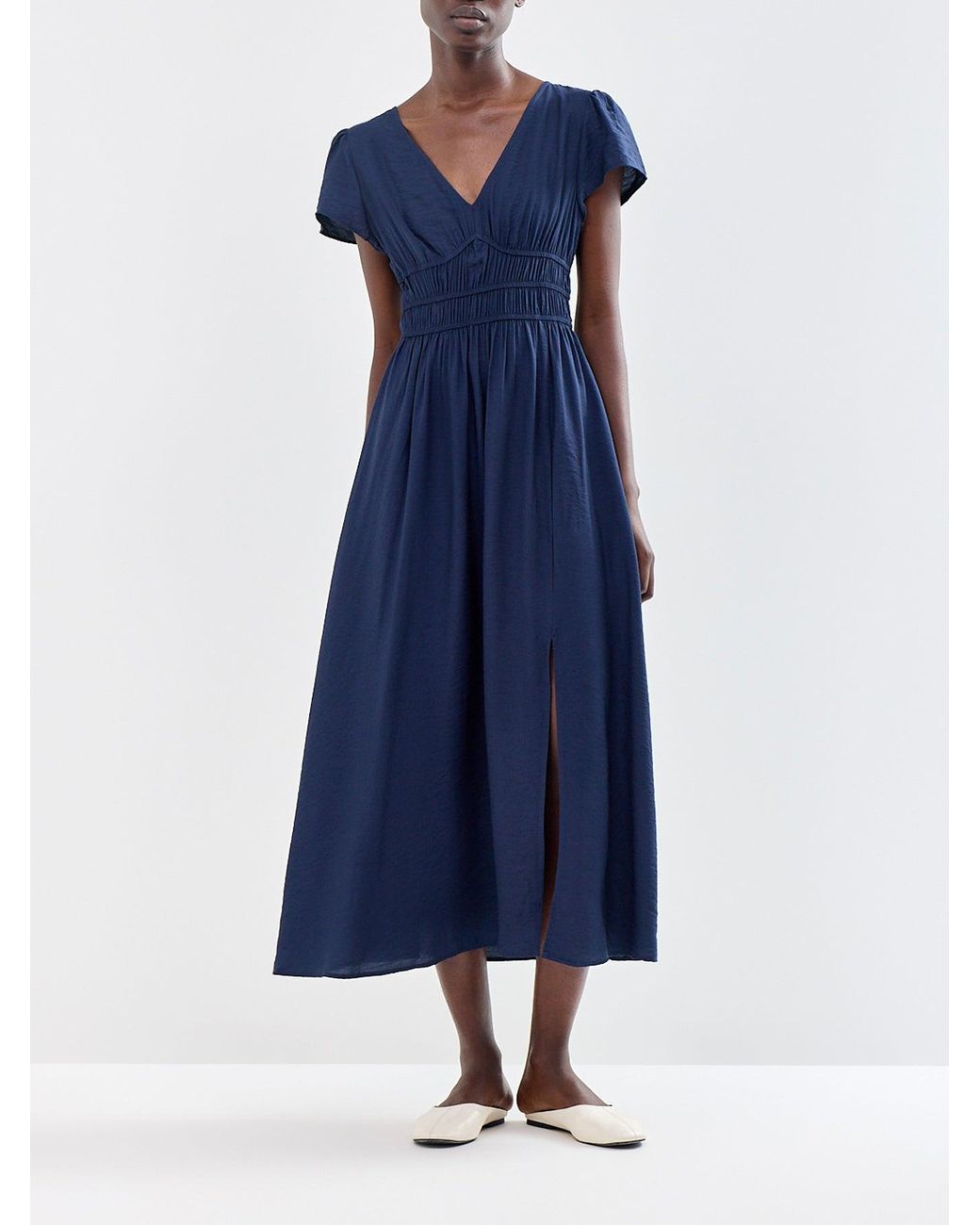 Vero Moda Blue V-Neck Maxi Dress