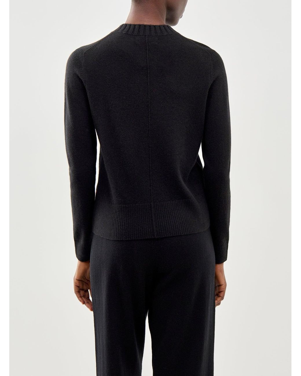 Chinti & Parker Black Cropped Sporty Sweater