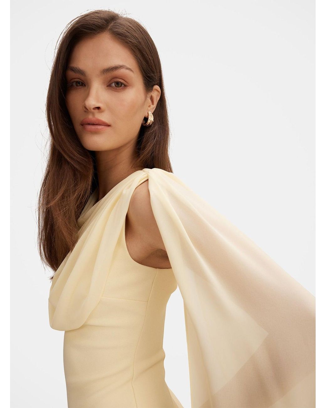 Forever New Natural Bowie Mini Dress With Shawl