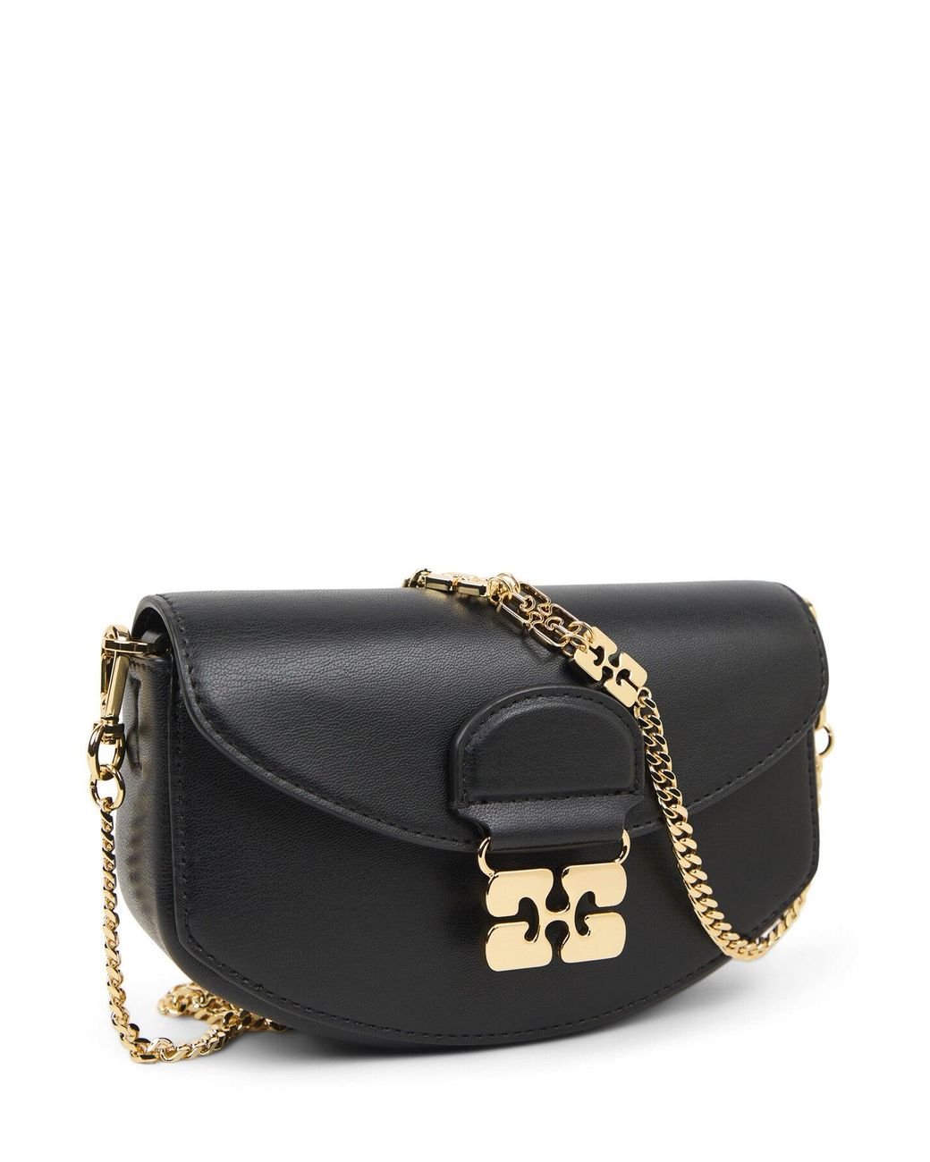 【関税＆送料込み】Ganni Apo G Small Wallet On Chain Ganni Apo-G Small Crossbody Leather Bag | Saks Fifth Avenue