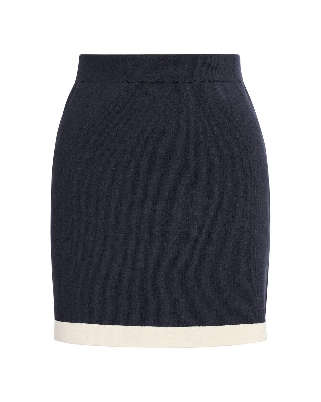 Forever New Blue Farah Knitted Mini Skirt
