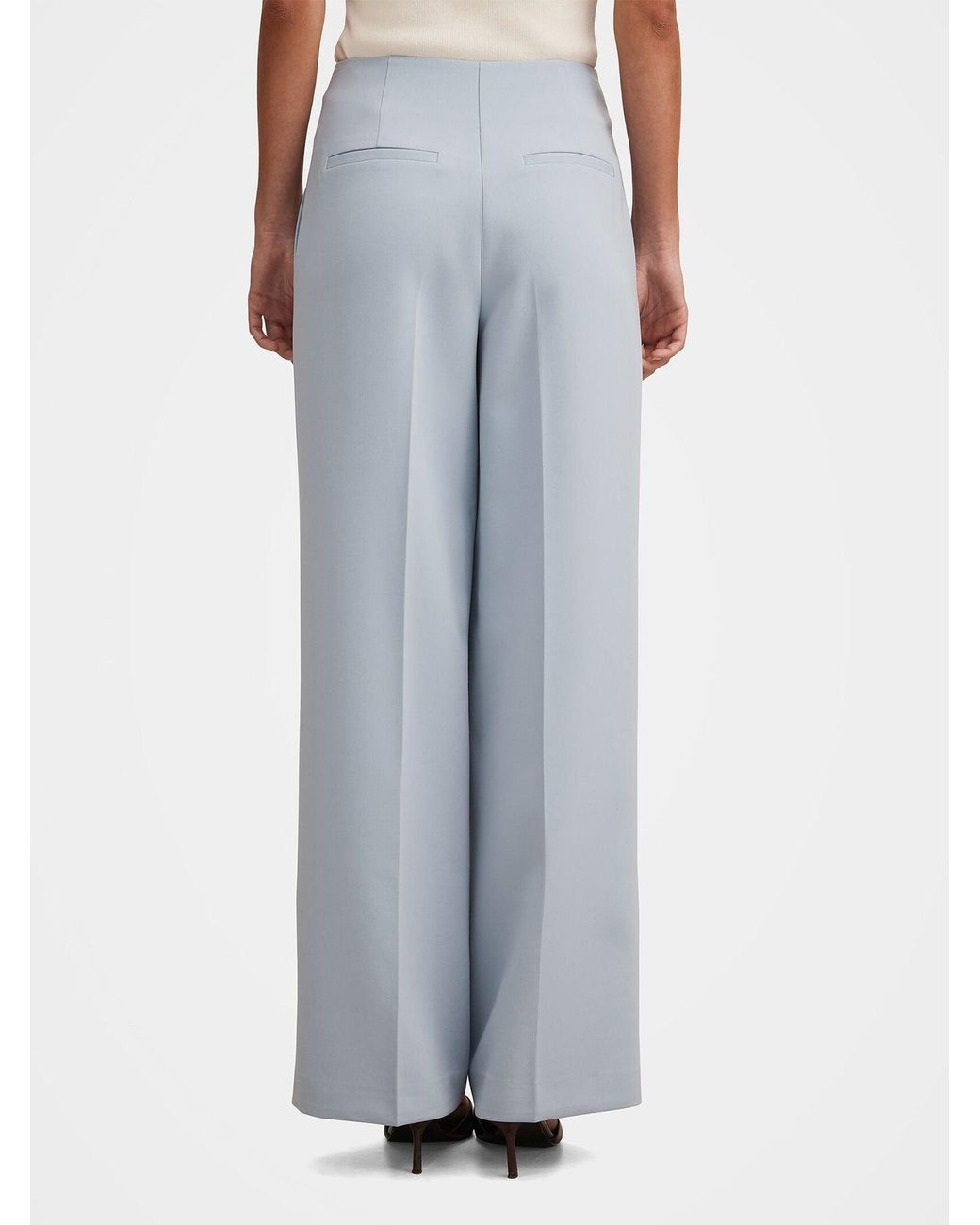 Forever New Blue Lee Wide Leg Trousers
