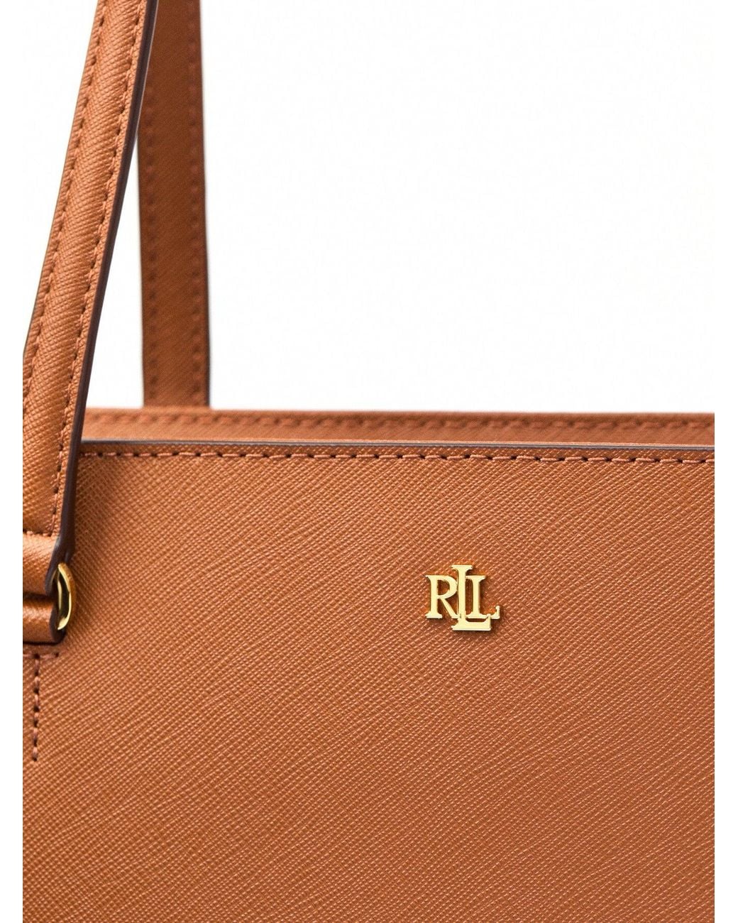 Ralph Lauren Brown Women's Karly Shopper Medium Tote