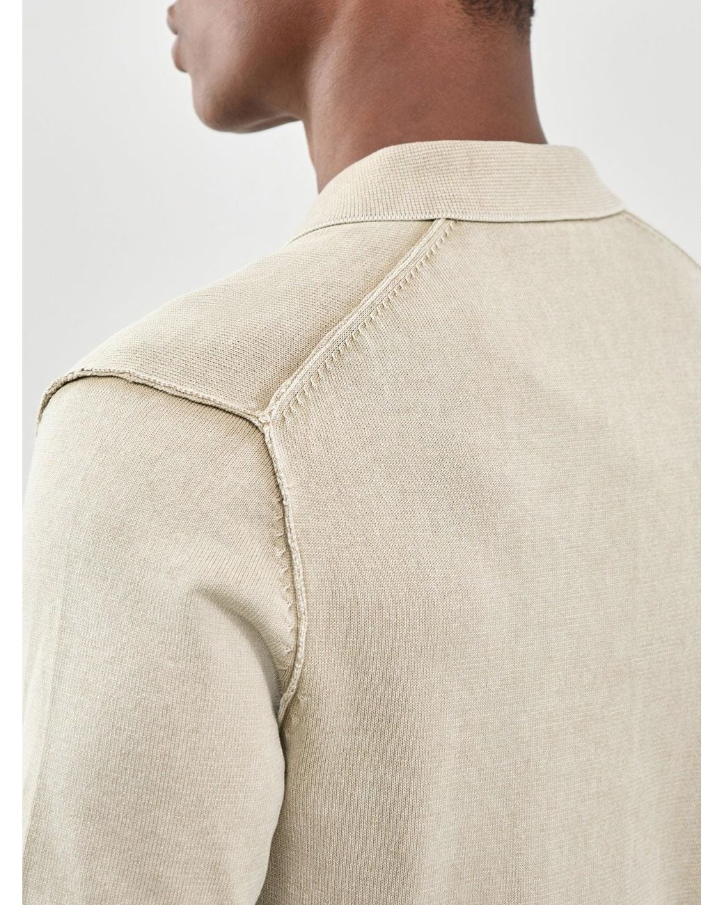 Only & Sons Natural Garson Short Sleeve Knit Polo Shirt for men