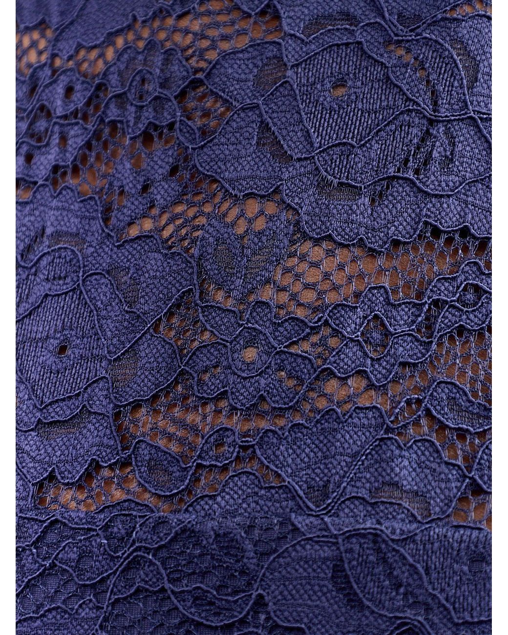 Club L London Blue Esalyn Lace High-Neck Maxi Dress