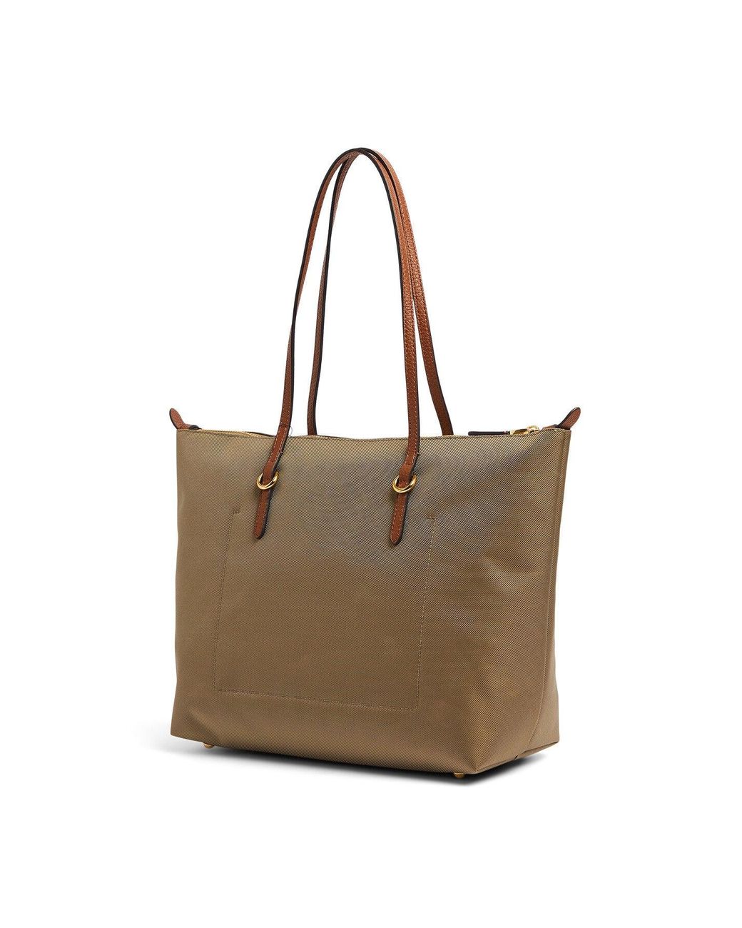 Ralph Lauren Natural Keaton 26 Medium Nylon Tote Bag