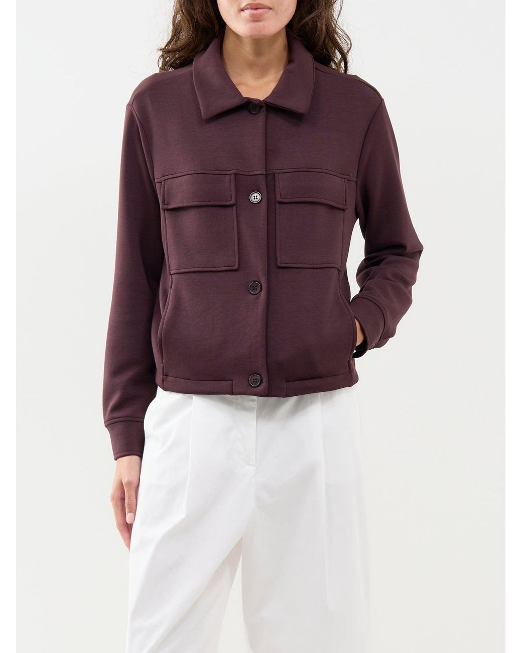 Soya Concept Purple Banu 337 Modal Blend Jacket