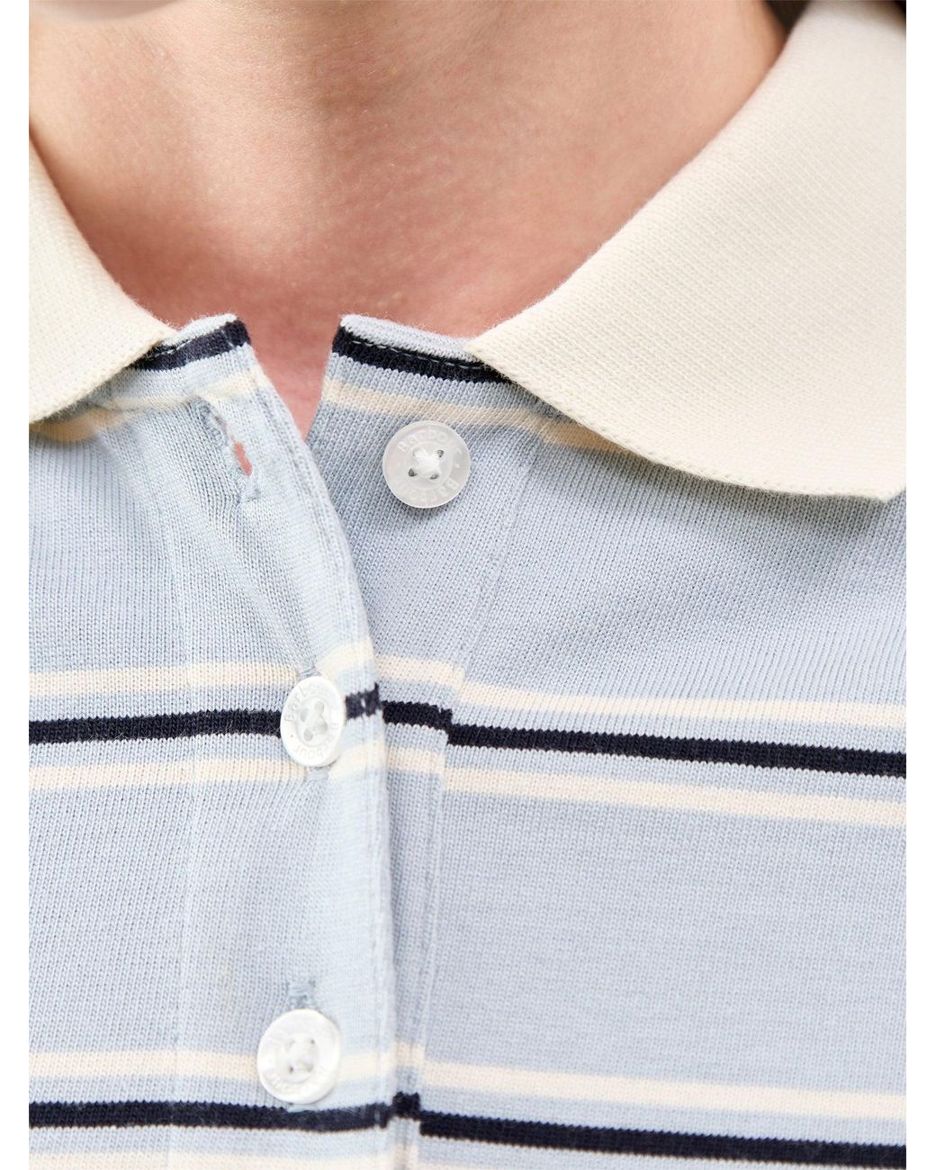Barbour Blue Ashwell Long Sleeve Polo Top