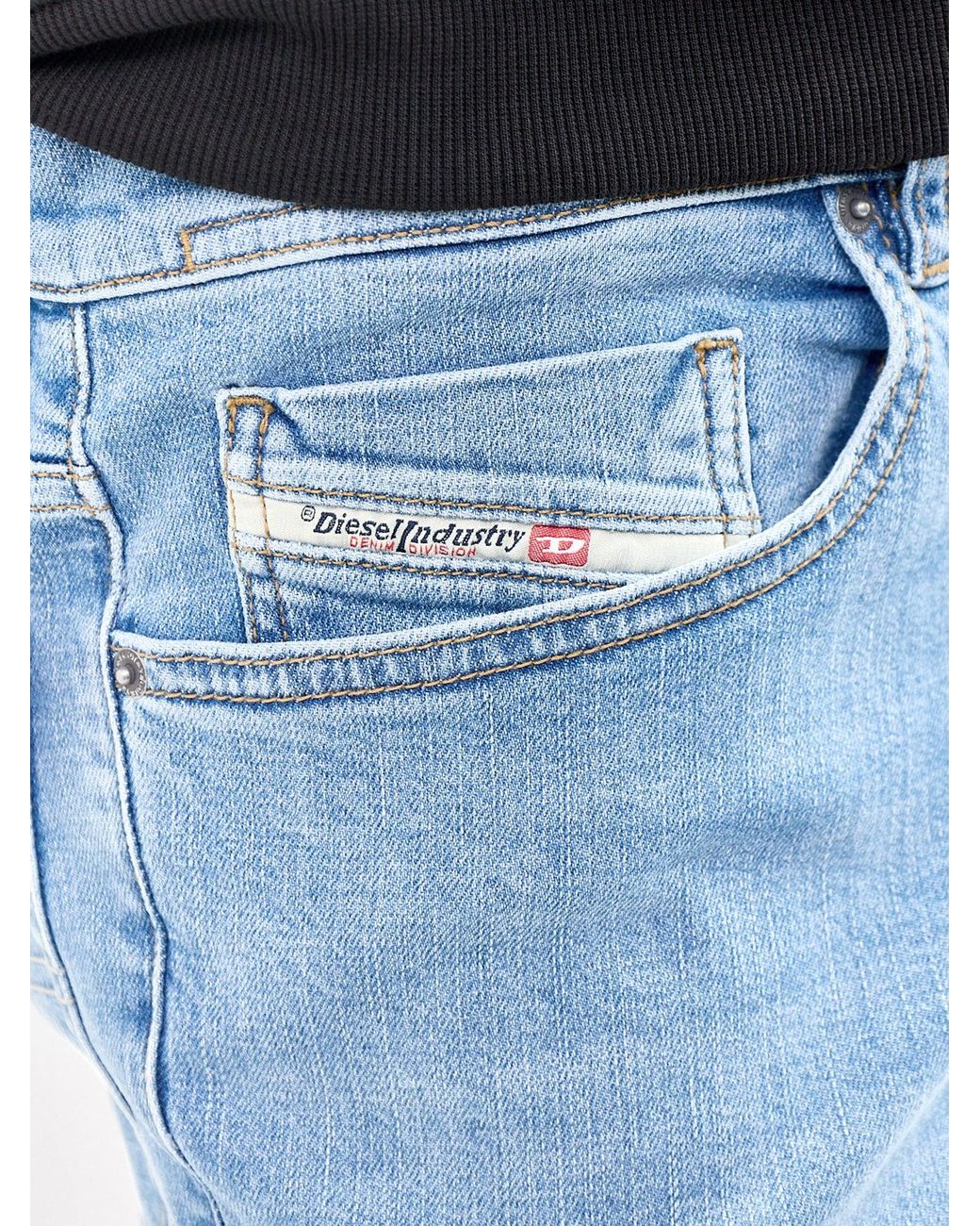 DIESEL Blue 2023 D-Finitive Tapered Fit Jeans for men