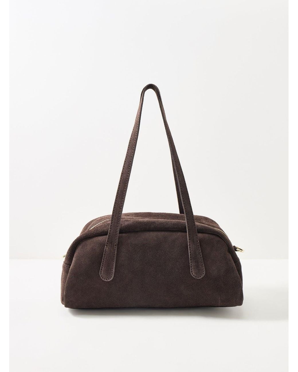 Marlon White Manny Suede Tote Bag