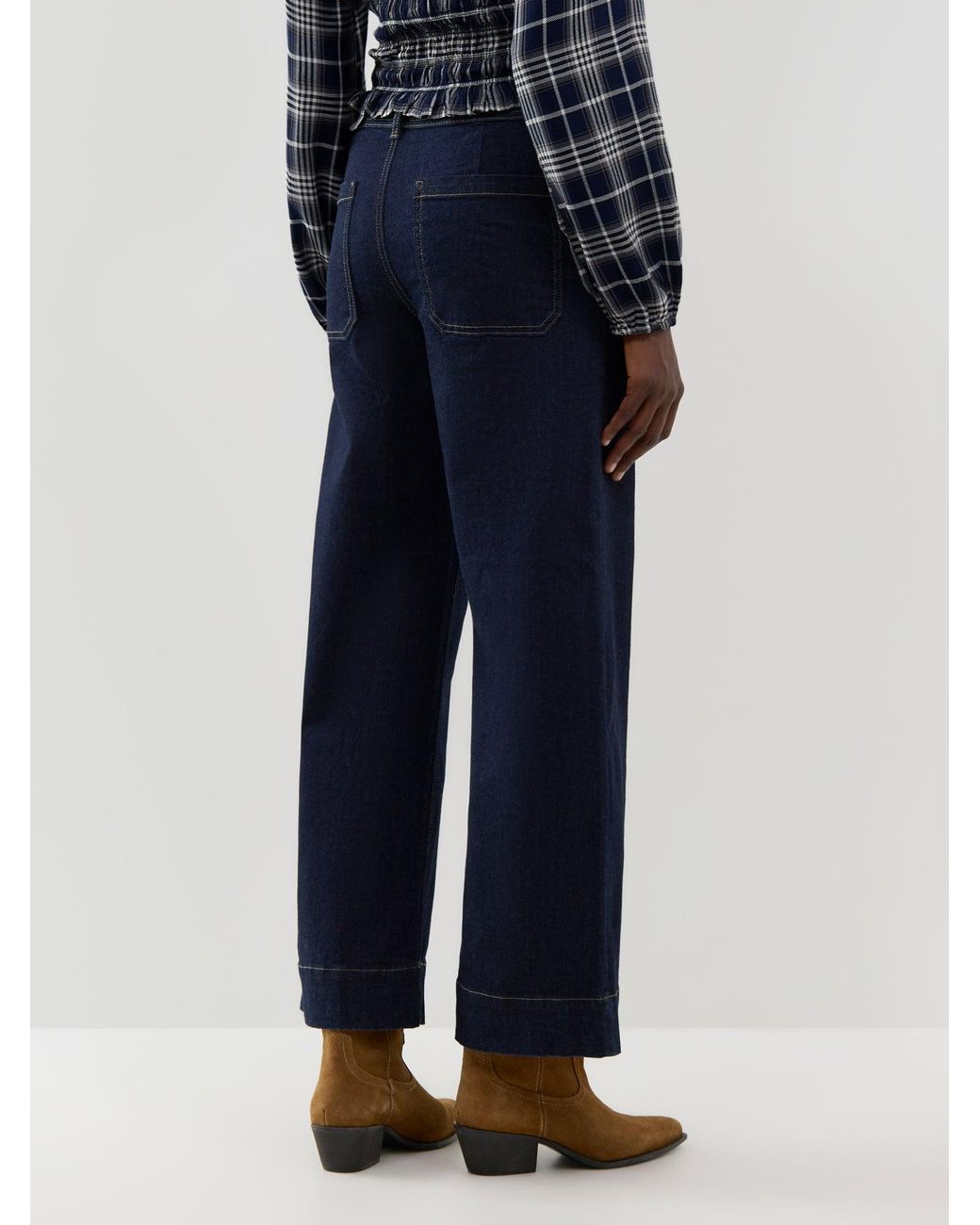 ONLY Blue Blend Madison High-Waisted Wide Leg Jeans