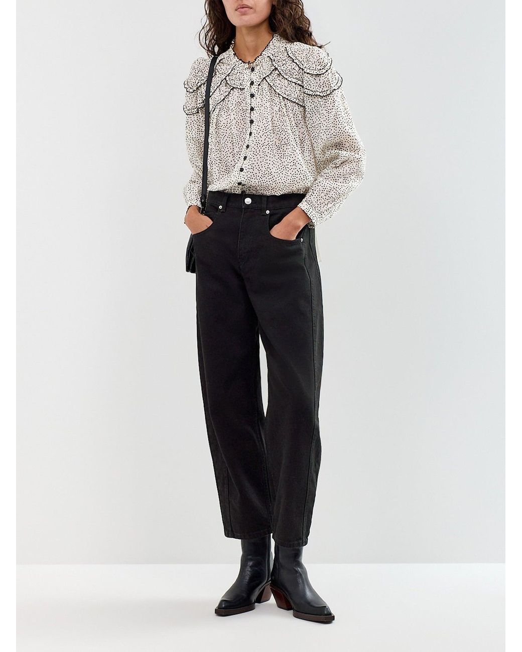 Isabel Marant White Christa-Ga Blouse Multi