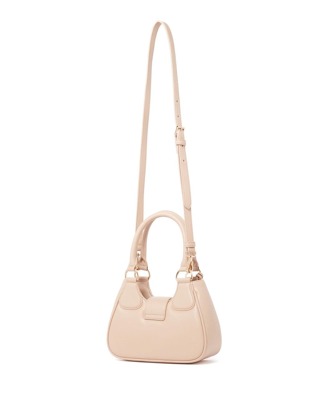 Forever New Pink Signature Madison Buckle Moon Crossbody Bag
