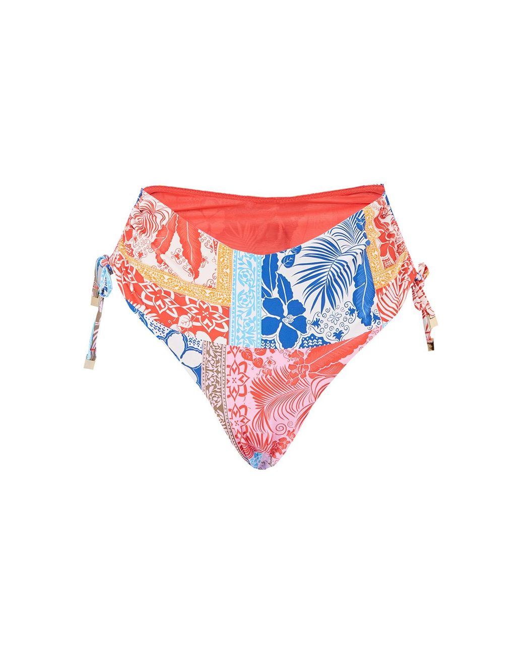 Sea Level White Coco Island Mid Drawstring Bikini Bottom