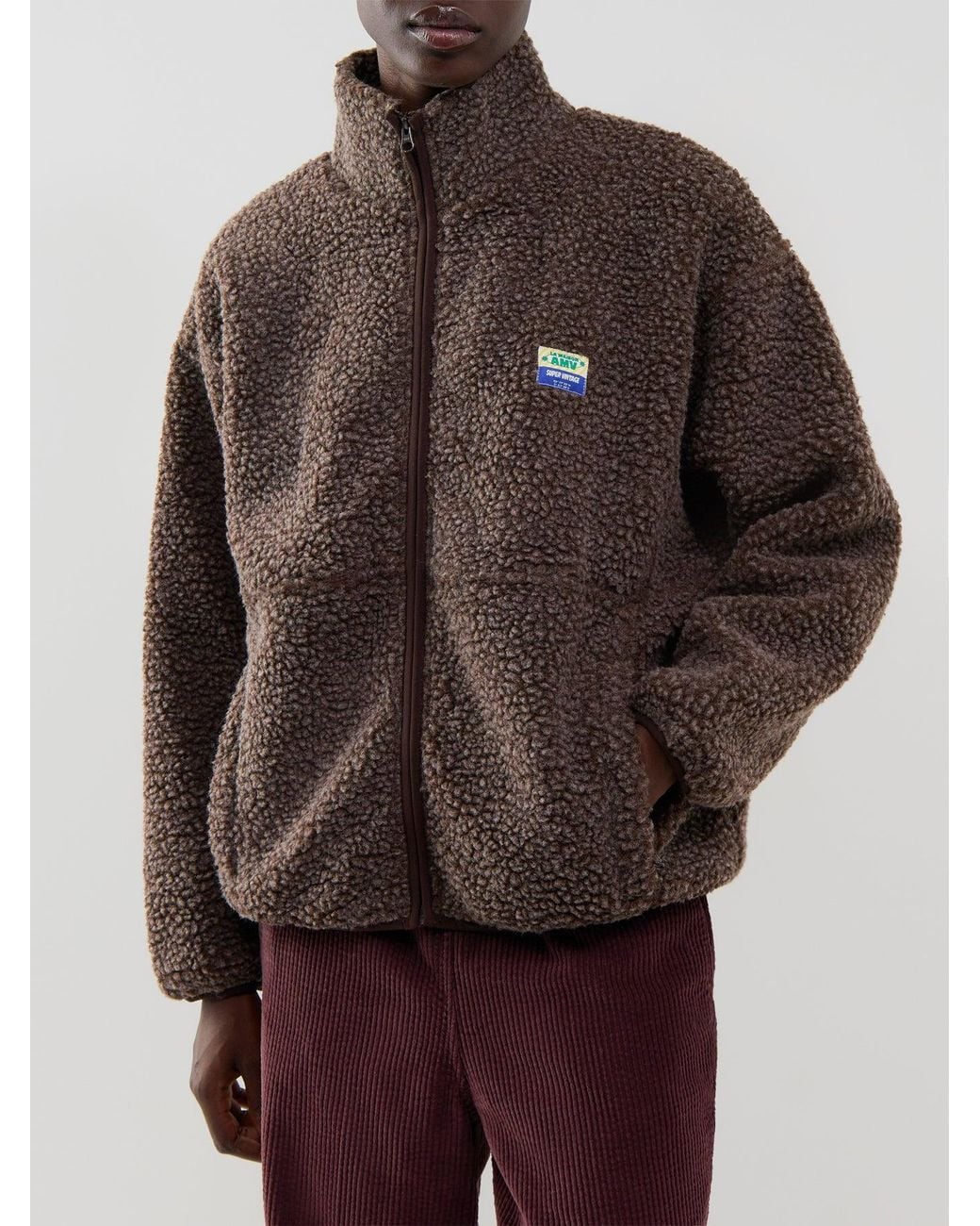 American Vintage Brown Hoktown Fleece Jacket