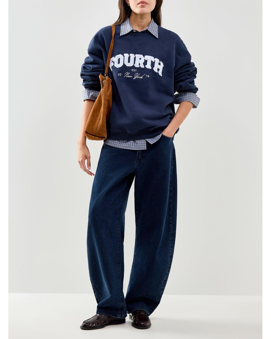 4th & Reckless Blue Capucine Sweatshirt