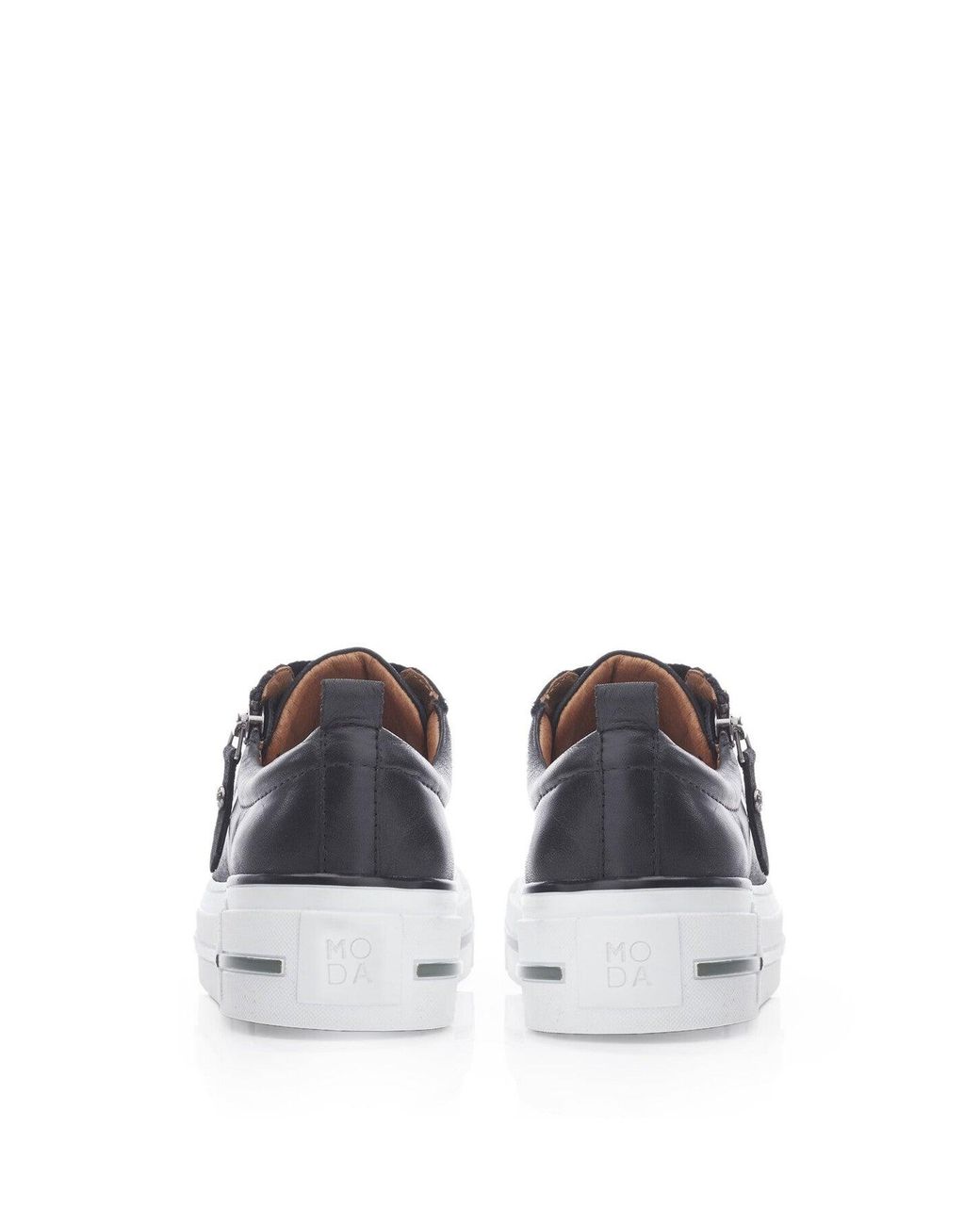 Moda In Pelle White Women's Filician Leather Trainers