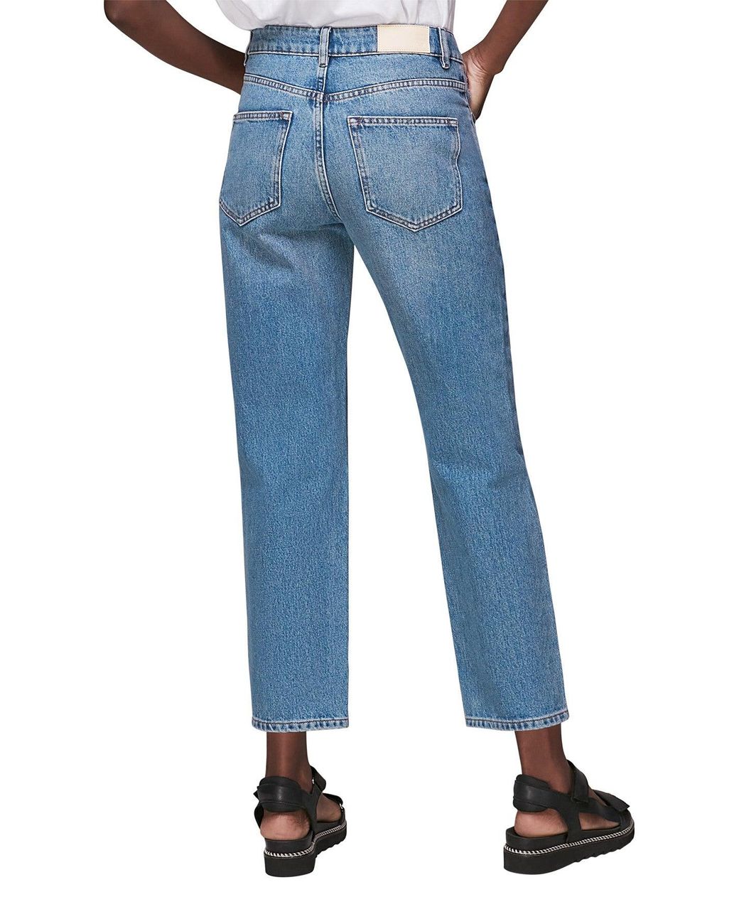 Whistles Blue Women's Hollie Button Front Jean