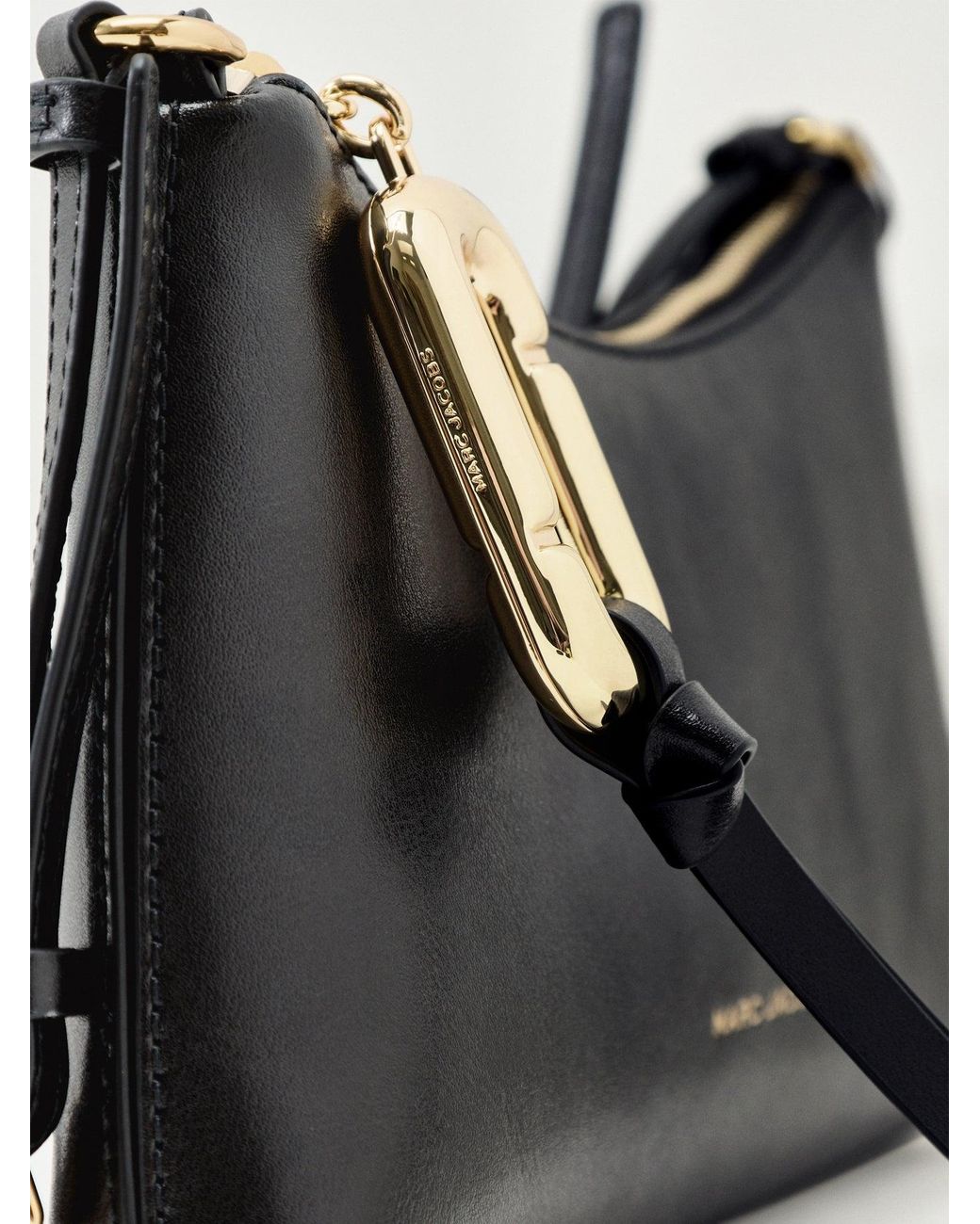 Marc Jacobs Black The Pouch Mini Coated Shoulder Bag