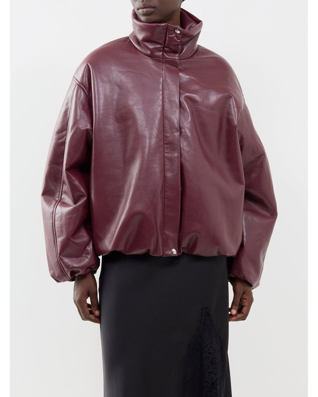 Anine Bing Purple Cyrus Bomber Jacket
