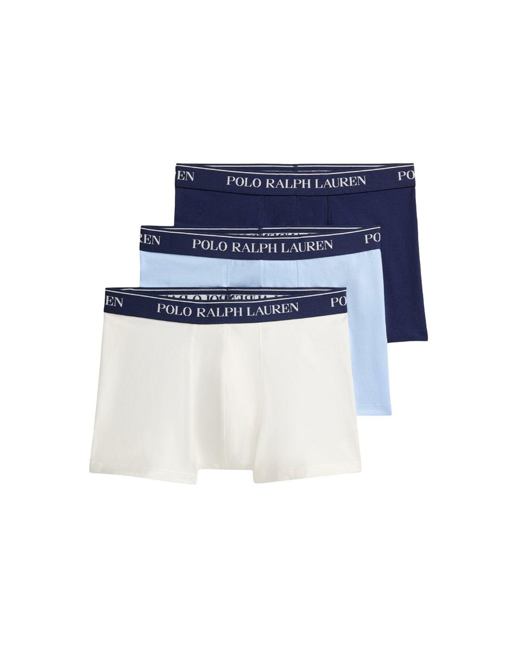 Polo Ralph Lauren Blue Classic Three Pack Trunks for men