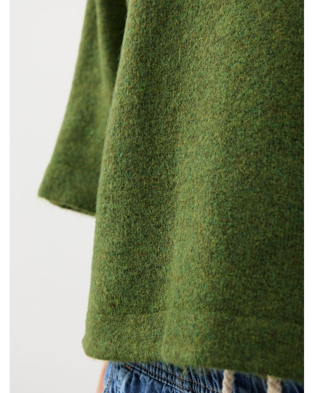 ONLY Green Simni Three Quarter Sleeve Knitted Jumper