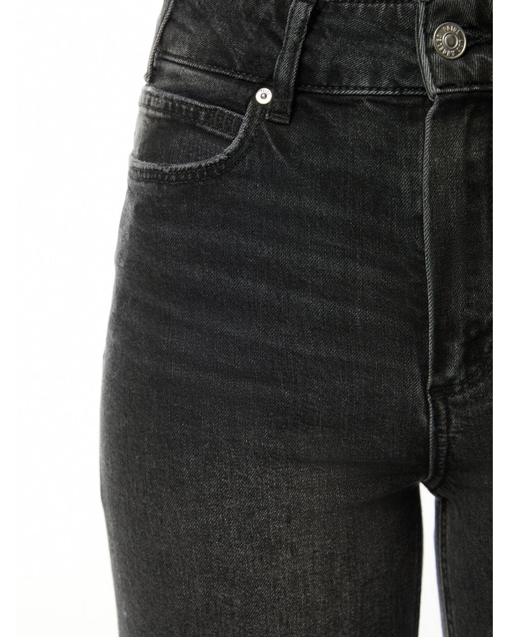 PAIGE Black Women's Sasha 32" Straight Leg Jeans