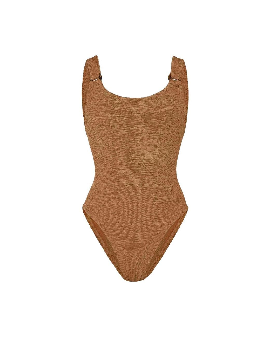 Hunza G Brown Domino Swimsuit
