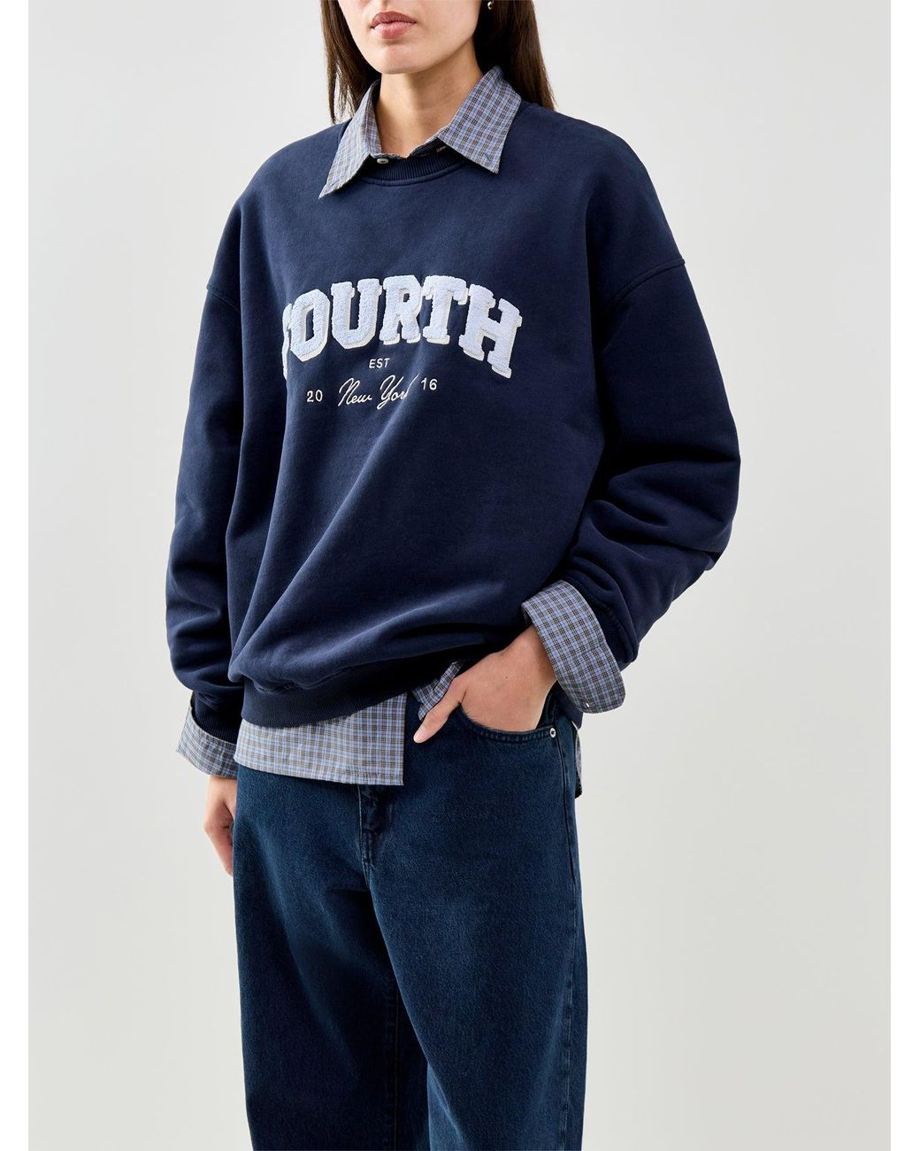 4th & Reckless Blue Capucine Sweatshirt