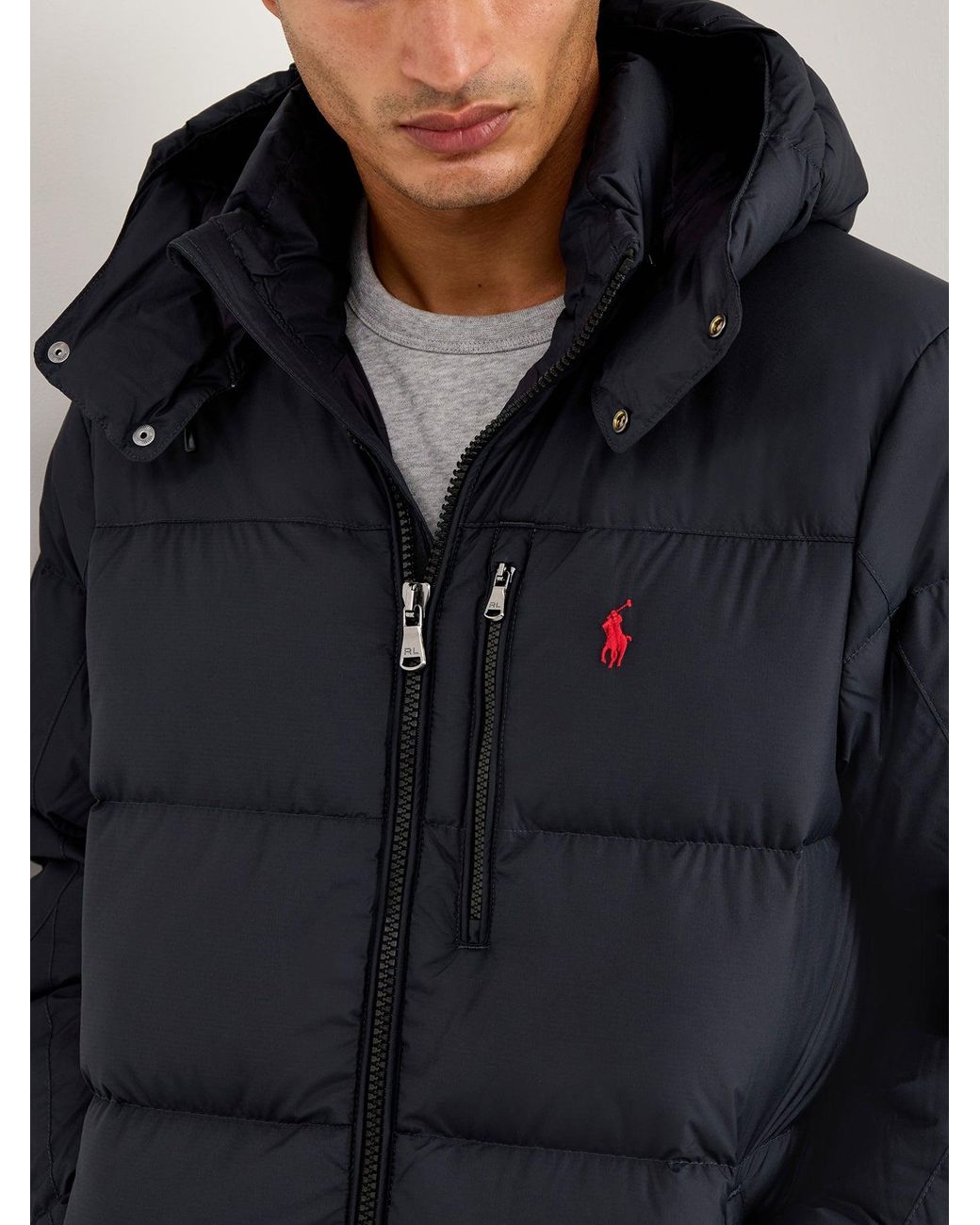 Polo Ralph Lauren Black Gorham Puffer Jacket for men