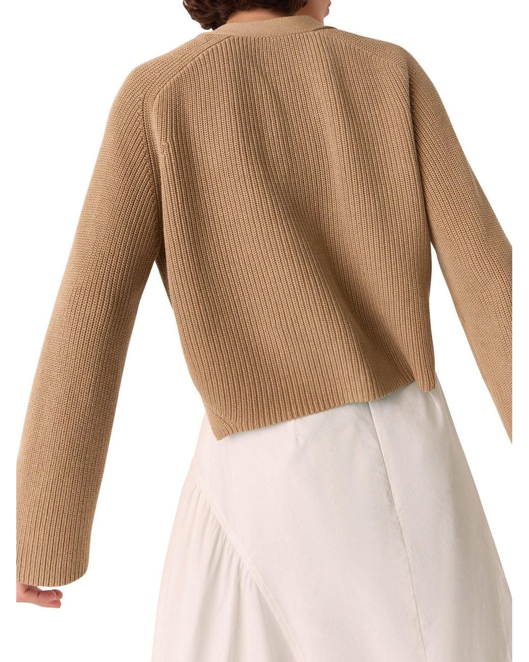 Whistles Natural Nala Cotton Cardigan