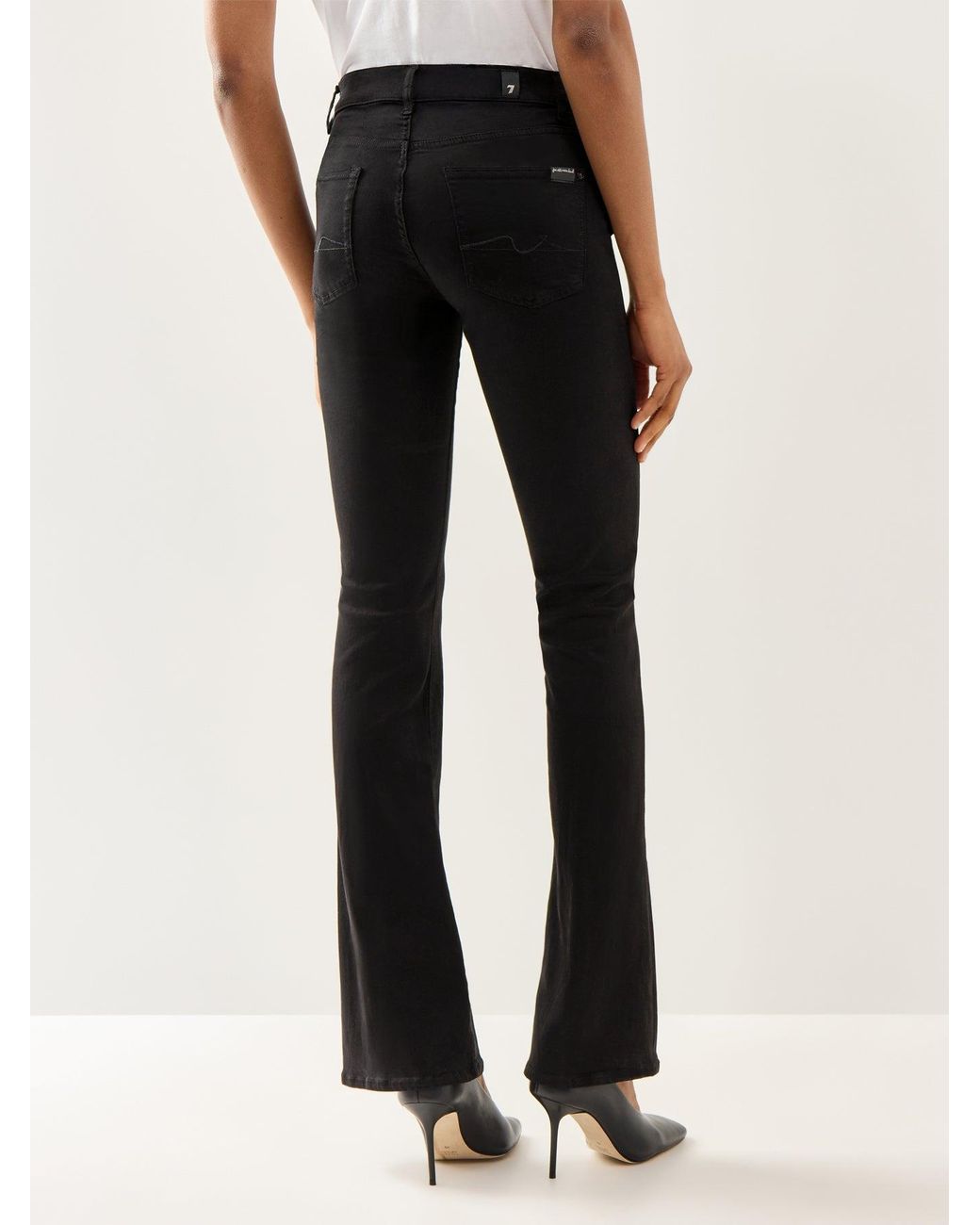 7 For All Mankind Black Bootcut Bair Jeans