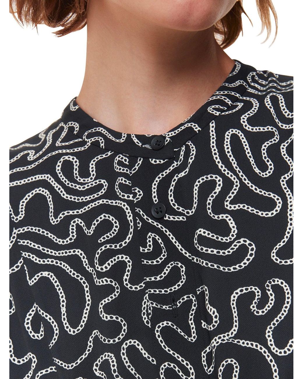 Whistles Gray Women's Chain Print Flippy Dress