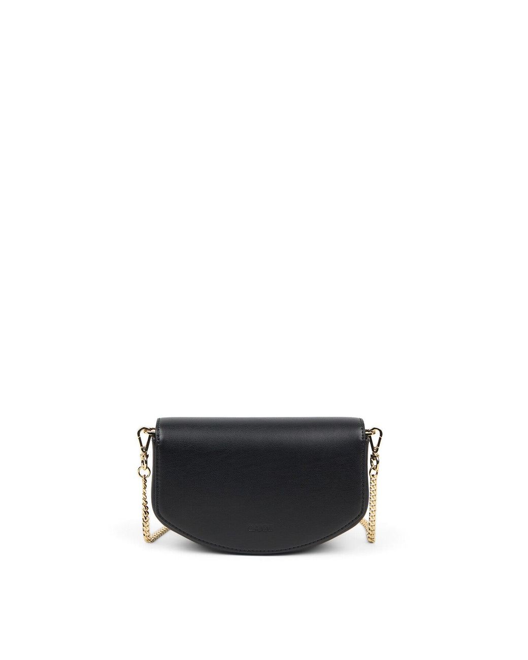 【関税＆送料込み】Ganni Apo G Small Wallet On Chain Black Black Apo-G Wallet On Chain | GANNI