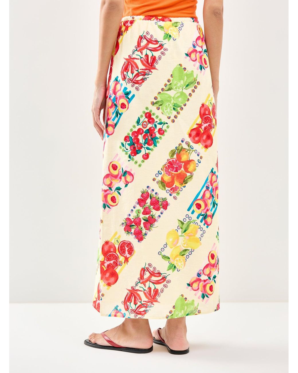Never Fully Dressed White Fruit Mabel Skirt