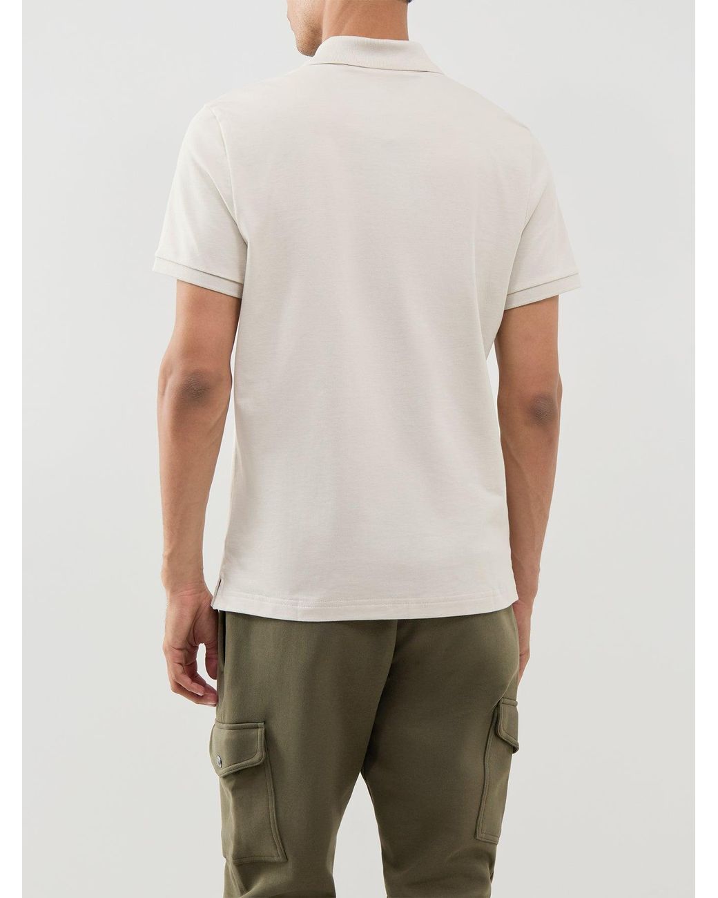 Moose Knuckles White Yul Polo for men