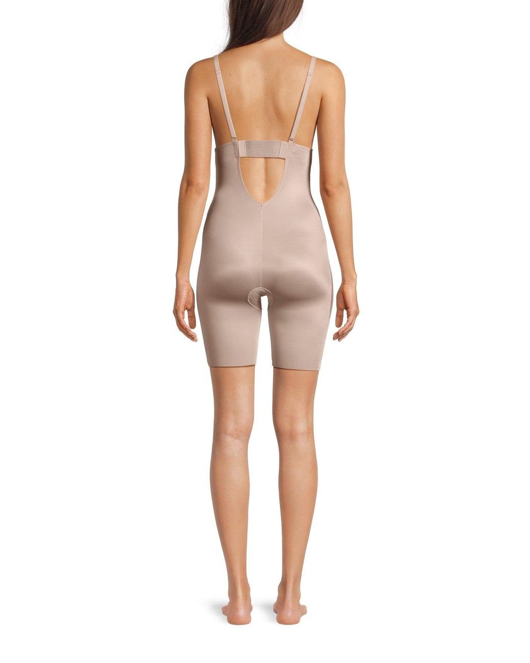 Spanx White Women's Plunge Low Back Bodysuit