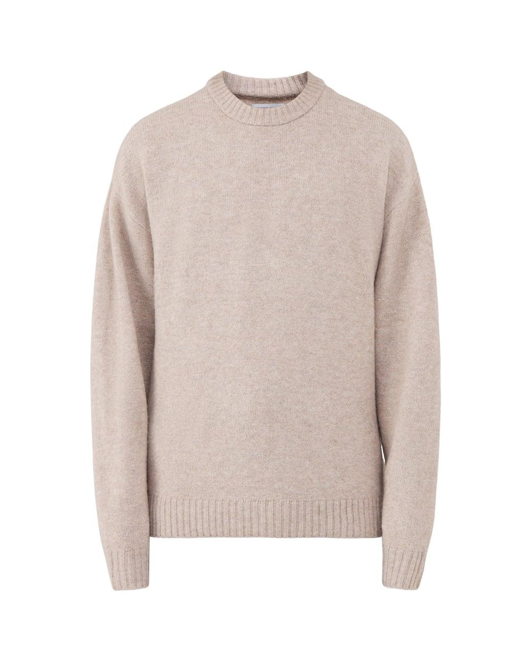 Jack & Jones Natural Ollie Knitted Crew Neck Jumper for men