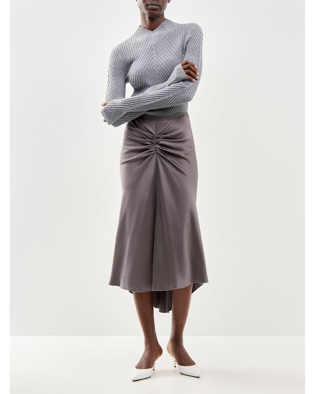 Victoria Beckham Brown Bela Skirt