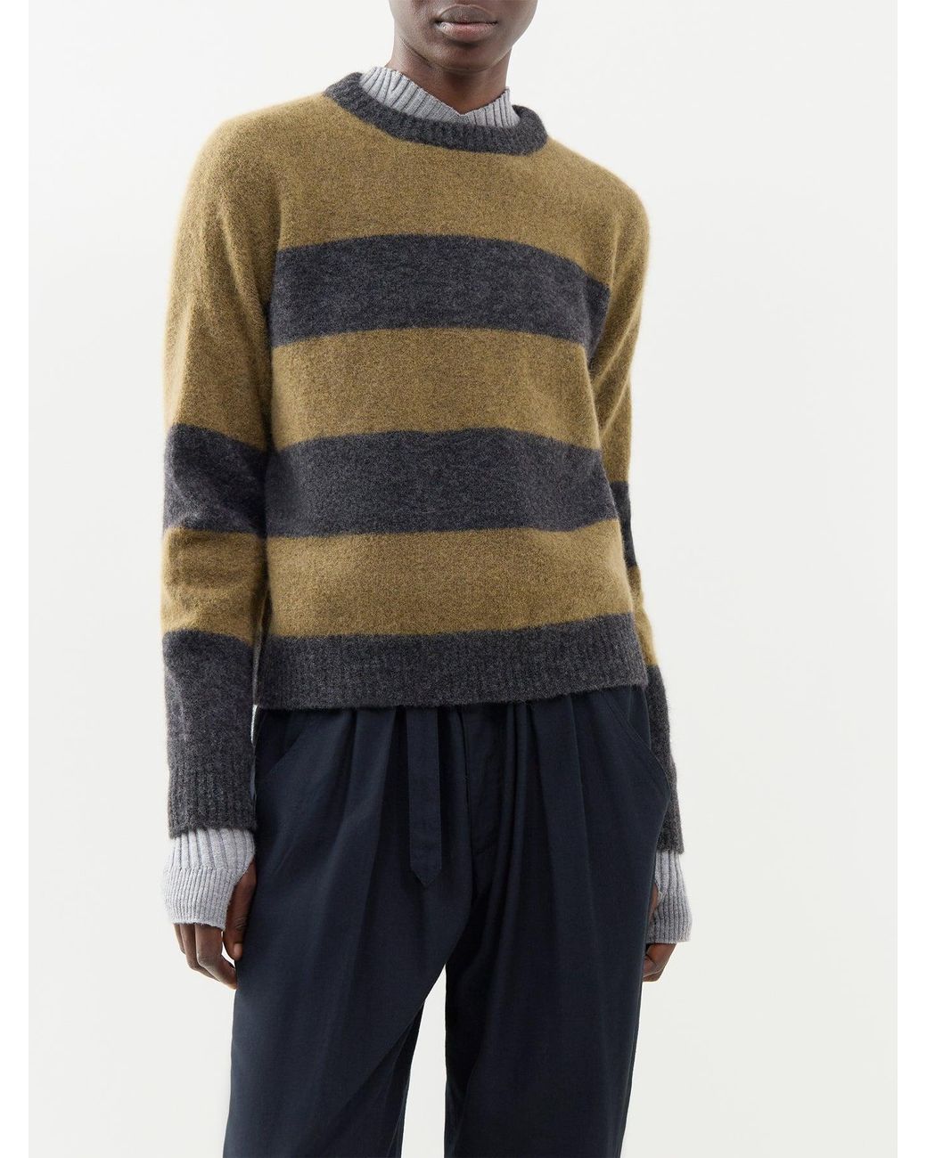Weekend by Maxmara Green Tuono Alpaca Blend Crew Neck Jumper