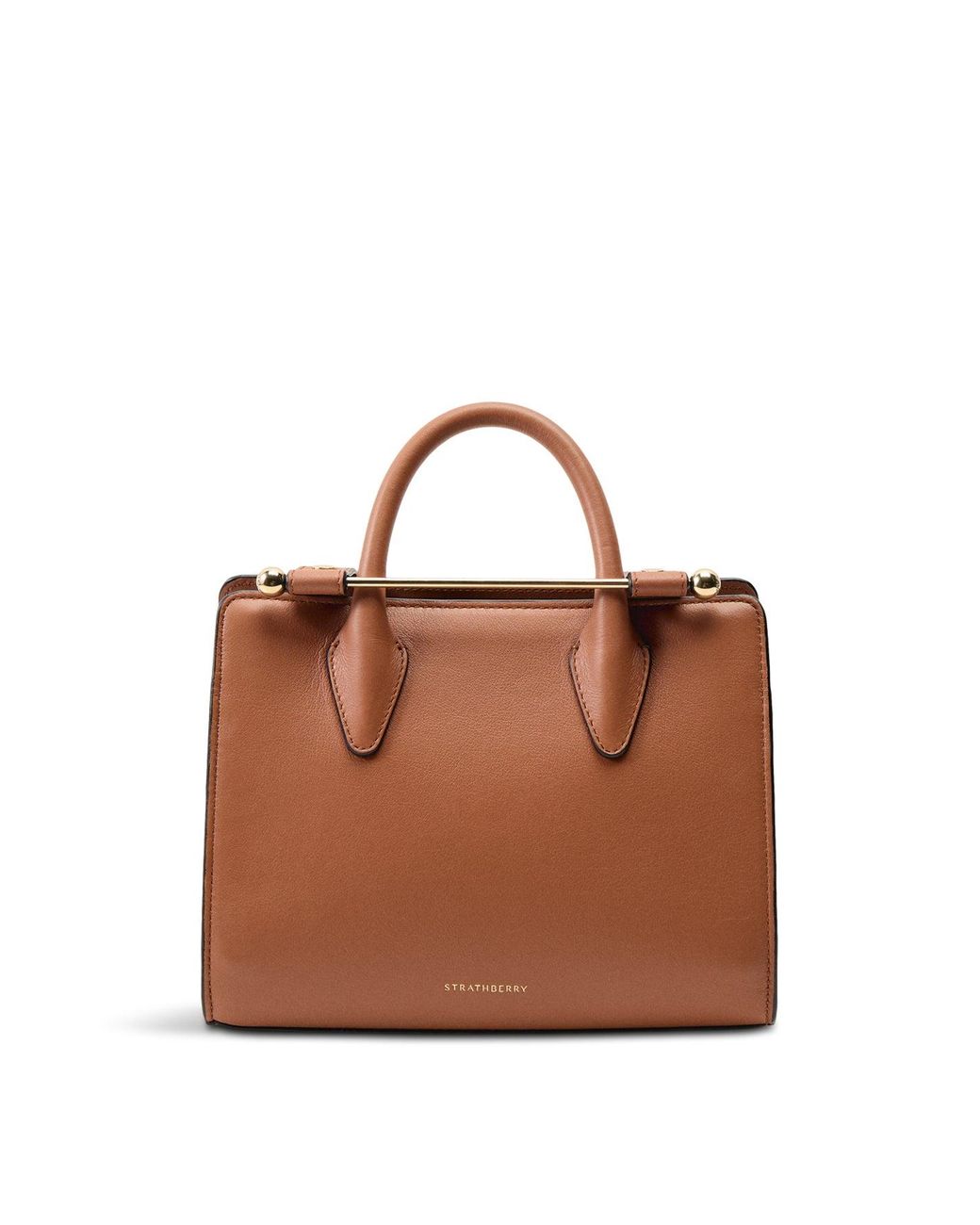 Strathberry Brown Mini Tote Bag