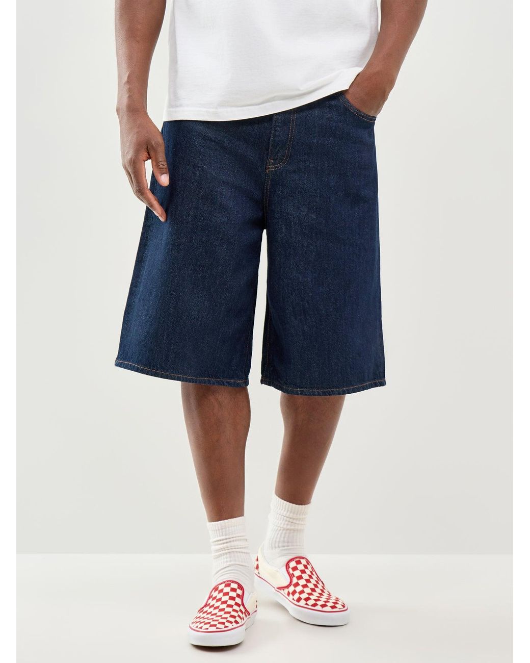 Only & Sons Blue Onscarl Balloon Rinse 6916 Shorts for men