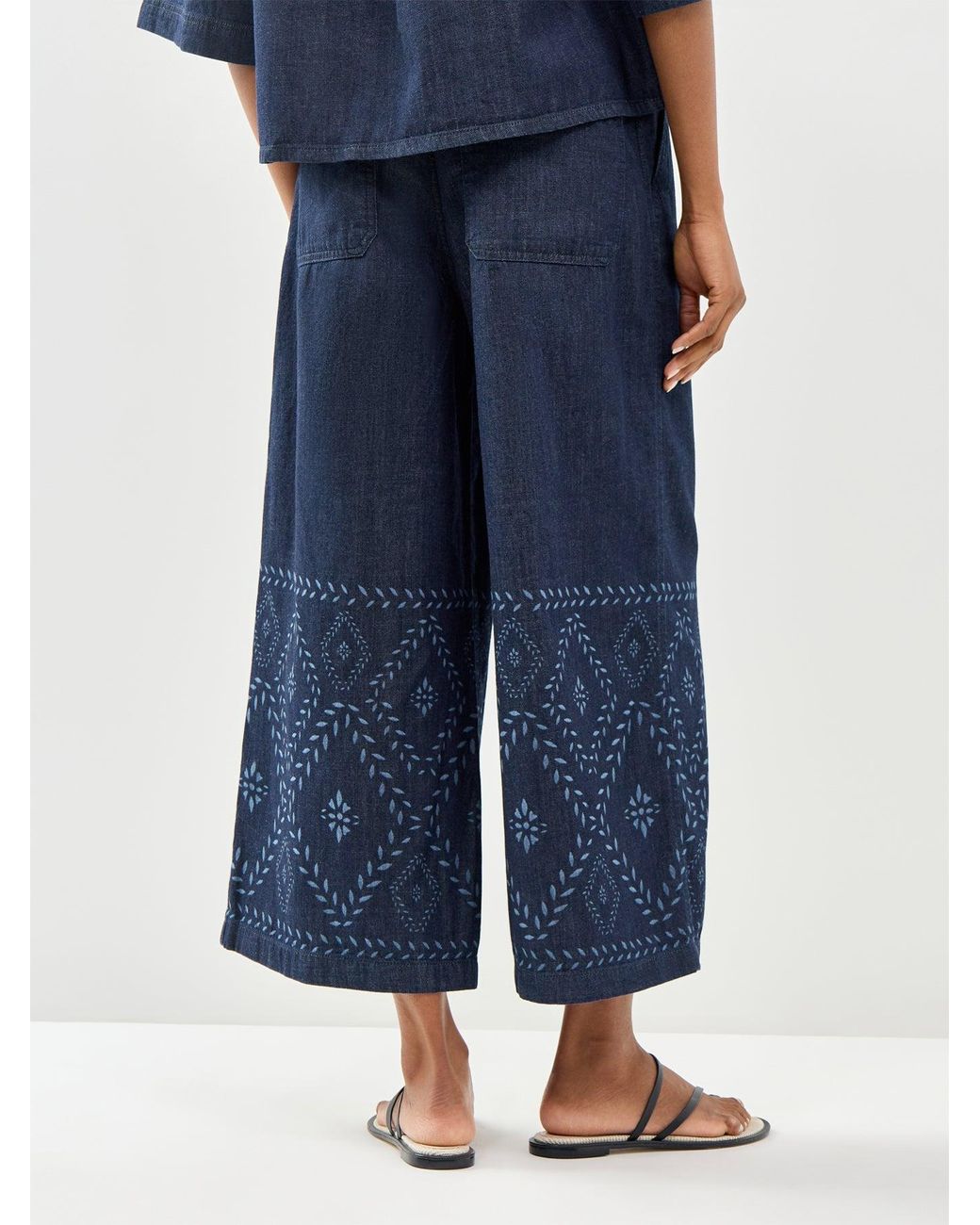 Weekend by Maxmara Blue Lampada Wide Leg Jeans