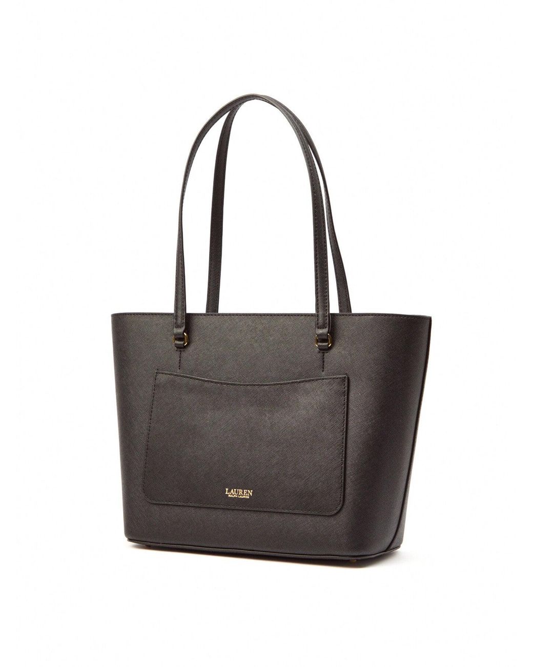 Ralph Lauren Black Women's Karly Shopper Medium Tote