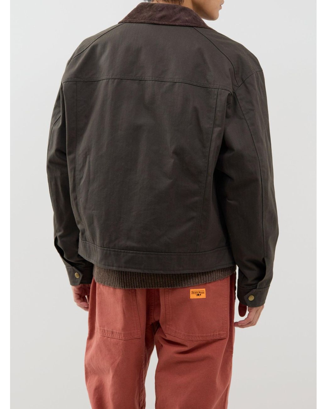 SELECTED Black Montana Waxed Jacket for men